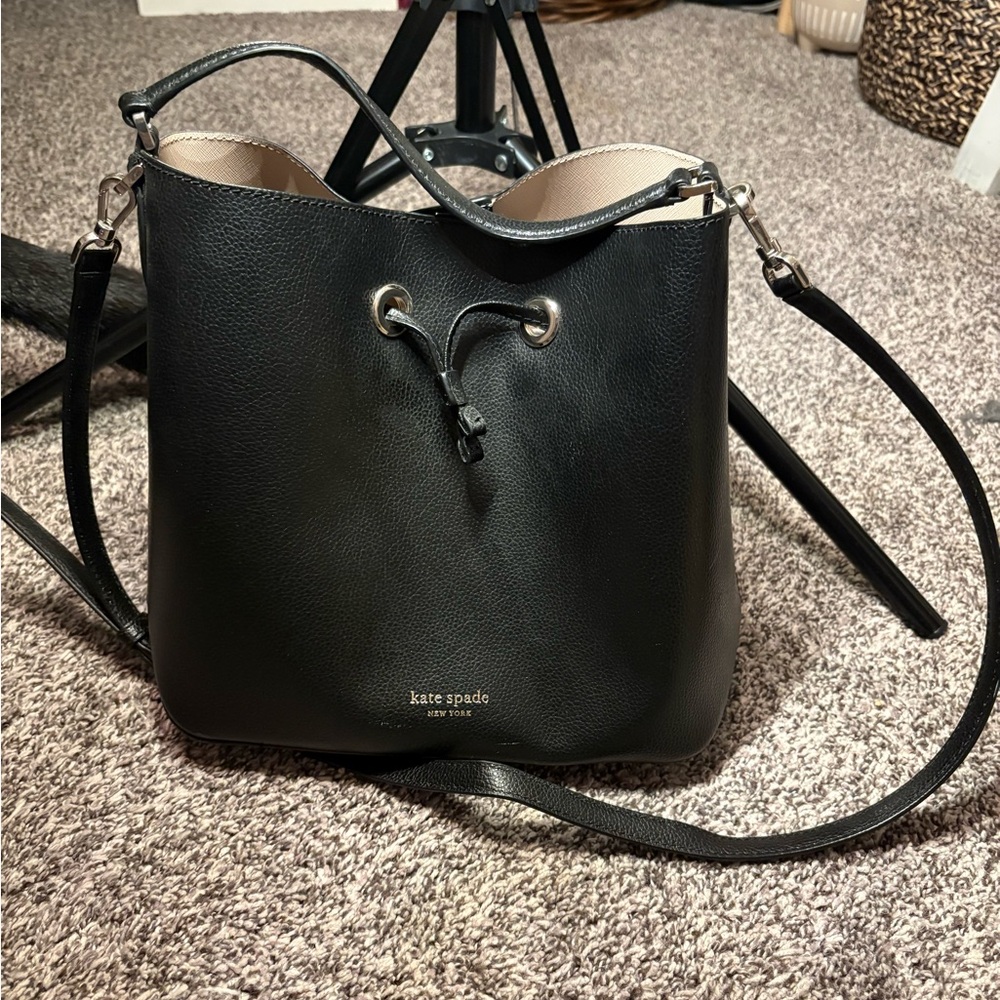 Kate Spade Black Leather Shoulder Bag